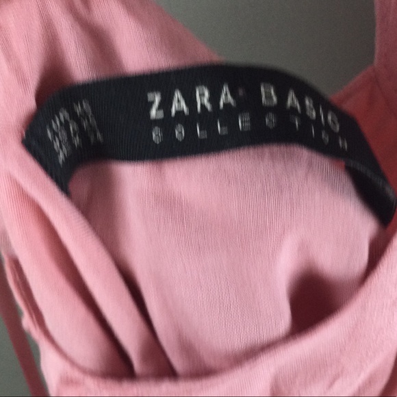 Zara Spotted Cutout Back Pink Halter Tank Size XS - Picture 4 of 8